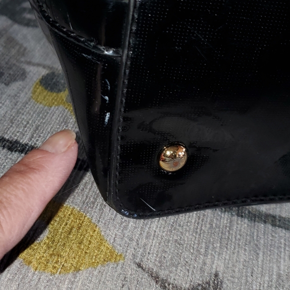 Michael Kors Black Patent Tote and Estee Lauder Bag⚜️🖤⚜️ - Picture 11 of 13